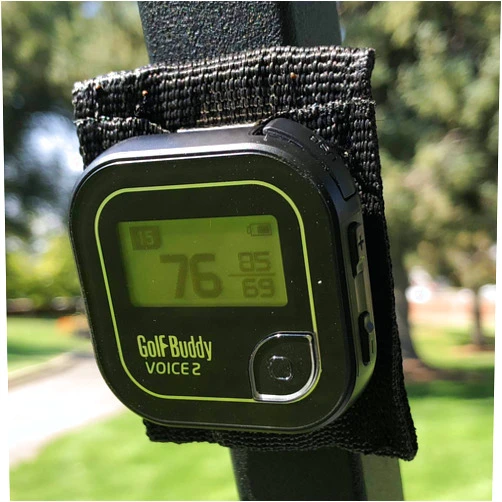Bushwhacker Magnetic GPS Mount for Golf Cart Railing - Fits Most GPS's with Belt Clip - Holder Attachment Rangefinder Bar Accessory Case Quick