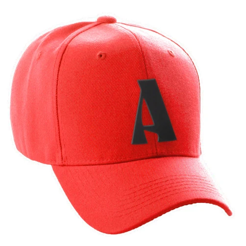 Daxton Structured Curve Visor Bill Baseball Hat 3D Capital Alphabet Letters