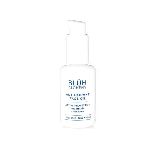 BLÜH ALCHEMY Organic Antioxidant Face Oil | For Natural Firming, Plumping, & Skin Radiance (1 fl oz | 30 ml)