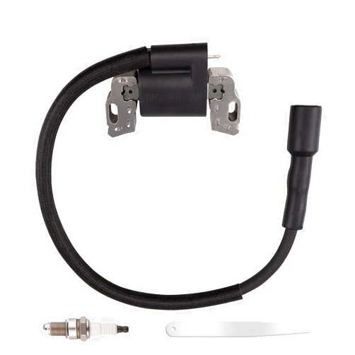 DKIIGAME Ignition Coil and Spark Plug Kit for Briggs and Stratton 594626 594456 595304 799650 795315 592841 595038 Engine, Replace MTD G1236 CC760ES CC760 Lawn Mower Ignition Coil