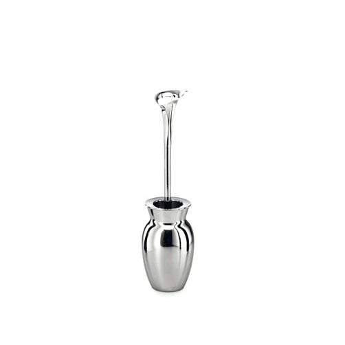 Lineabeta 5015.29 Toilet Brush Holder Cala Series Skoati, Stainless Steel/Polished