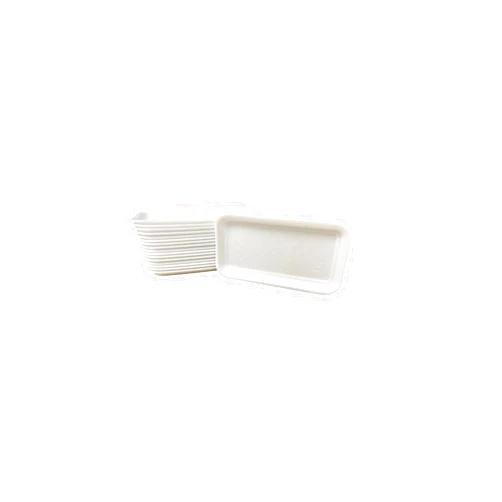 bark and lindy Crafts Foam Trays, White Foam Meat Tray Paint and Ink Mixing Trays Food Tray School Printmaking Trays for DIY Craft 8 1/4