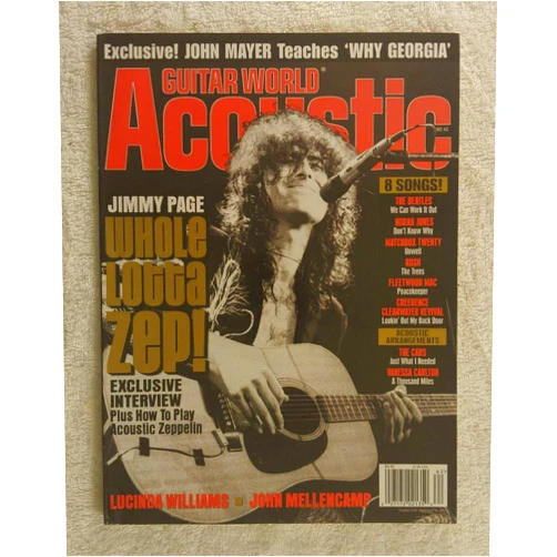 Jimmy Page - Led Zeppelin - Exclusive Interview plus How to Play Acoustic Zeppelin - Guitar World Acoustic Magazine #62 - August/Sept 2003