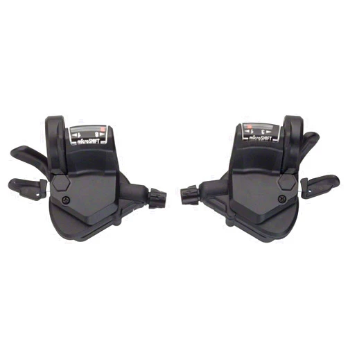 microSHIFT TS39 Thumb-Tap 3 x 8-Speed Shifters with Display Window Shimano