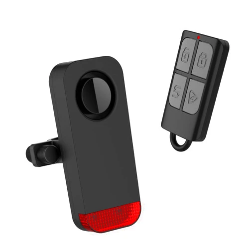 AKOYU Bike Alarm for eBike, 120dB Anti-Theft Alarm with Remote for Bicycle/Electric Scooter/Motorcycle/Moto, Wireless Motion Vibration Sensor Antitheft Alert System with Warning Light