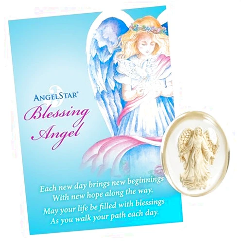 AngelStar 8707 Blessing Angel Stone - Pack of 4