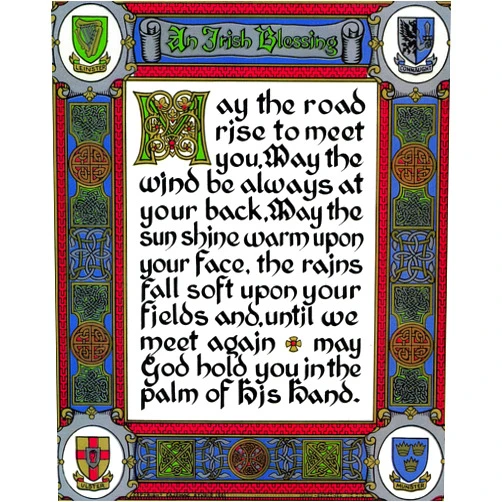 Autom co Catholic print picture - Irish Blessing 2-8