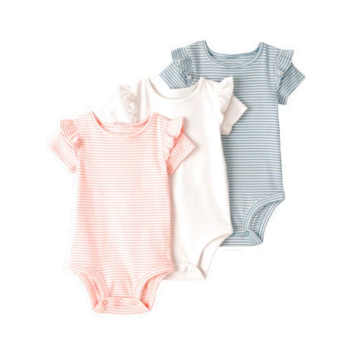 little planet by carter's unisex-baby 3-pack Short Sleeve Bodysuits Made With Organic Cotton