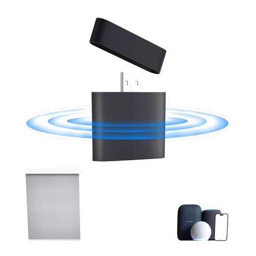 MANSNIX Smart Bridge, Control M500 Work with Alexa, Google Home, Make Motorized Roller Shades to Be Smart, RF USB Hub, Smart Bridge Work with Phone for Tuya App, Plug and Play Install