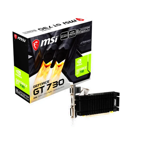 MSI Gaming 64-Bit Dual-Link DVI-D/HDMI NVIDIA GeForce Low Profile Graphics Card (N730K-2GD3H/LPV1)