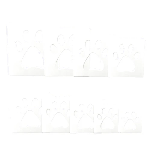 Suartus Paw Stencil, 8Pcs Large Dog Paw Stencil for Painting,Cute Bear Cat-Paw Print Stencils Template Reusable Plastic Animal-Paw Paint Stencils for Crafts Art Painting on Wood Paper Flag Wall Home Decor