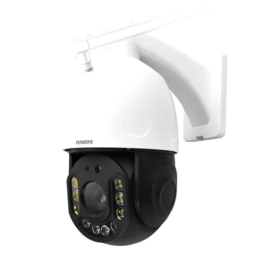 Funxwe 8MP 4K 30X Optical Zoom Security PTZ Wireless IP Camera, 2.4GHz 5GHz Dual WiFi, Motion Auto Tracking Color Night Vision, Support Bluetooth Connection