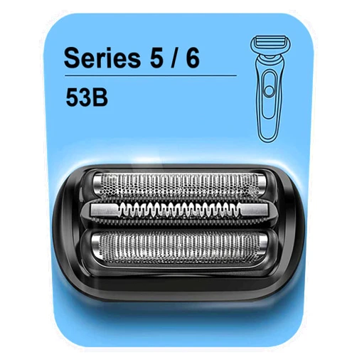 TEEYSO Series 5/6 53B Replacement Head for Braun Electric Foil Shaver, Compatible with New Generation Braun Razors 5020cs 5018s 5035s 5049cs 5050cs 6020s 6040cs 6075cc 6072cc 6090cc (1 Count)
