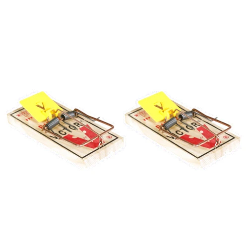 Victor M205 Easy Set Plastic Pedal Sustainably Sourced FSC Wood Humane Snap Rat Trap (Pack of 3)