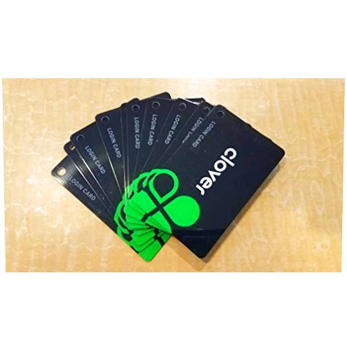 Clover - AdNet Clover Employee Login Card - Lot of 10
