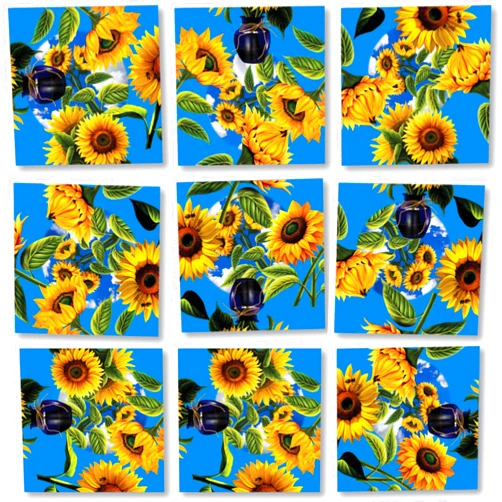 B. dazzle, inc Scramble Squares- Sunflowers- 9 Piece Challenging Puzzle- Ultimate Brain Teaser and Mind Game for Children & Adults- Boosts Cognition and Problem Solving Skills