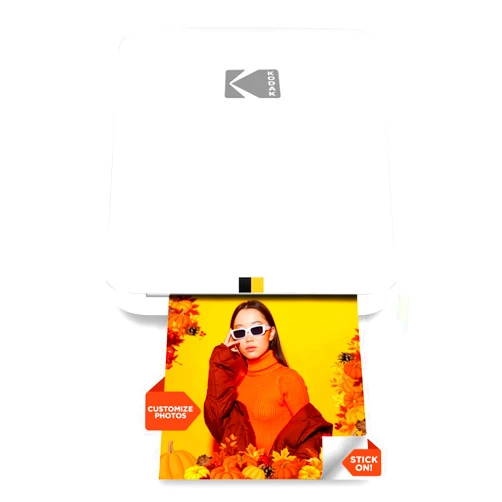 KODAK Step Slim Instant Smartphone Photo Printer - Portable Sleek Color Wireless Mobile Printer - Zink 2x3” Sticky-Back Photos - Print from iOS & Android Devices with Bluetooth w/the Fun App - White