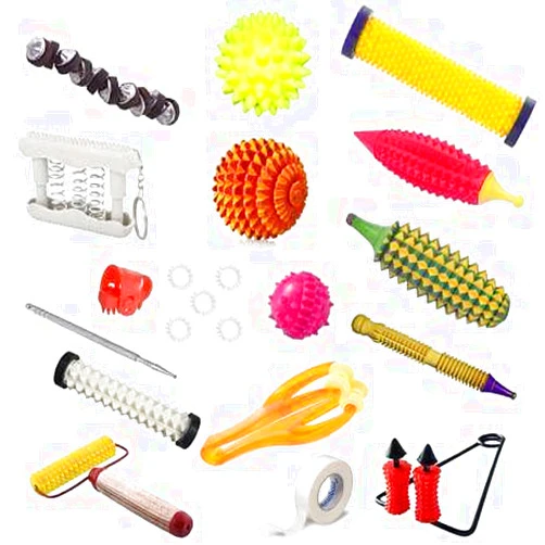 NETCLUB Acupressure Massager Tools Kit Combo With Full Body Power Rollers, Massagers & Star Magnets finger massager accupressure kit fitness kit home gym
