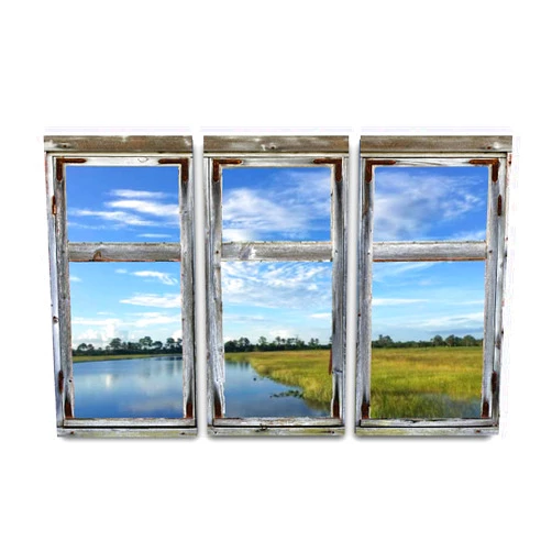 BFOIUGTKRQUE 3 Panel Wall Art Modern Artworks for Home Decor Canvas Prints Fall foliage in the swamps Pictures for Living Room Bedroom Decoration, Ready to Hang