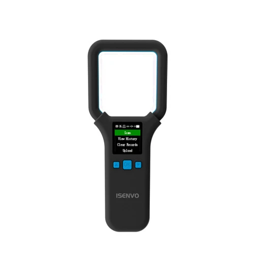 ISENVO AR190E Bluethooth Pet Microchip Scanner, Wireless Handheld RFID Animal Reader, 134.2kHz Pet Chip Scanner with OLED Display Animal Tag Reader EMID FDX-B(ISO11784/11785)