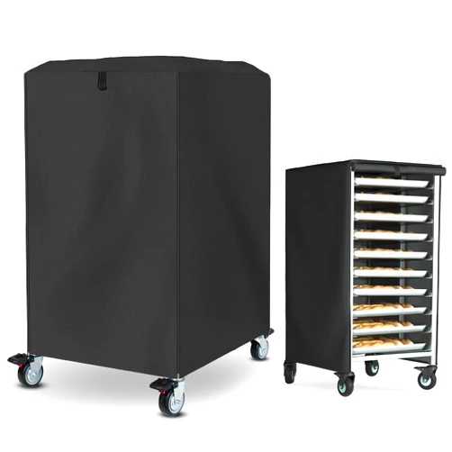 Roasivi Bread Rack Cover High Density Waterproof and Dustproof Bakery Single Bread Pan Rack Cover with Zipper 23