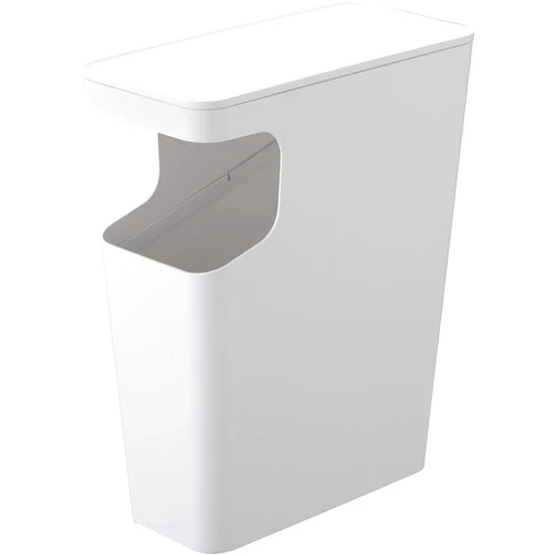 YAMAZAKI home Tower Side table and Trash can White - 3988