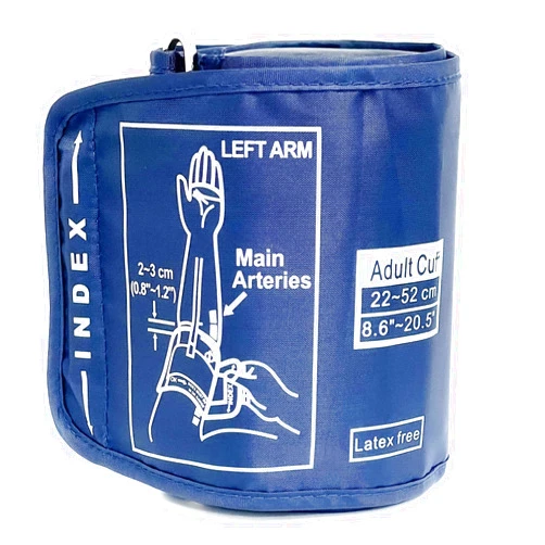 RAXSEG Blood Pressure Cuff Compatible with Omron (22-52CM), Extra Large BP Replacement Cuff for Big Arms - Includes Multiple Connectors