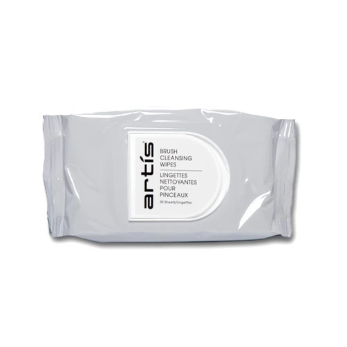 Artis Brush Cleansing Wipes, 30 Count, White
