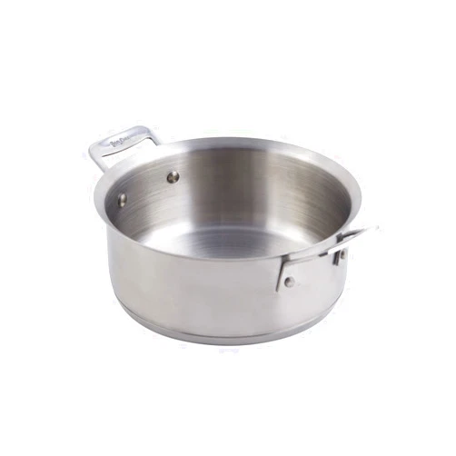 Bon Chef 60000 Stainless Steel Induction Bottom Cucina Casserole, 3 Quart Capacity, 11-13/32