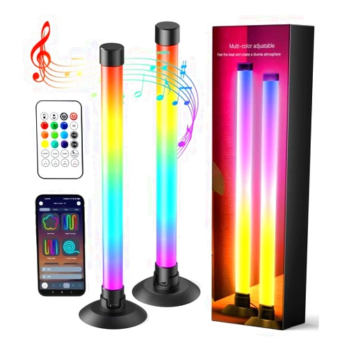 Ledagic Led Light Bar with Music Sync, Color Changing TV Backlight App & Remote Control, IC+RGB & W Smart RGB Light Bar, USB Powered Led Lights for TV, PC Room Monitor Backlight Gaming Accessories