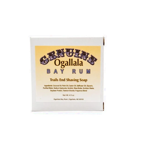 Generic Ogallala Bay Rum | Men's Luxury Shaving Soap | 4.5 oz Bar | Old Fashioned Bay Rum Inspired | Trails End Scent