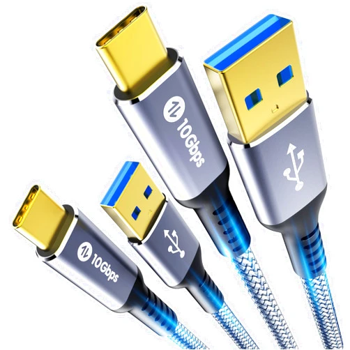 Fannoday USB C Cable [2 Pack,3ft] USB C to USB A 3.1 Gen 2 Adapter Charger Cable, Fast Charger, 10Gbps High-Speed for iPhone 15 Pro Max Samsung Galaxy S24 S23 S22 Pixel LG Moto PS5