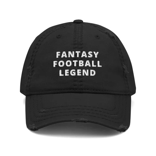 LEJJ Gear Fantasy Football Legend (Embroidered) Distressed Dad Hat Black
