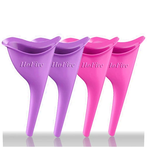 HF-0104 HoFire Female Urination Device-Lets You Pee Standing up-Lightweight Silicone Portable Travel Urinal Funnel Women-Perfect Camping, Traveling, Climbing, Festivals,Outdoor Activities-4 Pcs