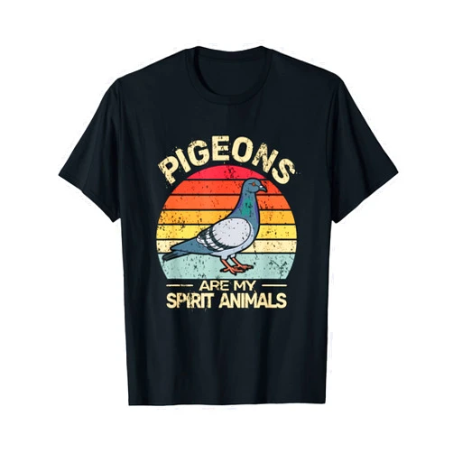 Pigeons Racing Birds Vintage Retro Pigeon Pigeons are my Spirit Breeder Vintage Doves Retro Pigeon T-Shirt