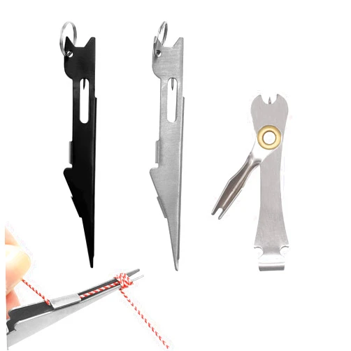 Auswalar 3 PCS Fishing Knot Tying Tool,Line Cutter,Fishing Quick Knot Tool Fly Fishing Angler Accessories Nail Knot Tying Tool for Hooks,Lures and Line