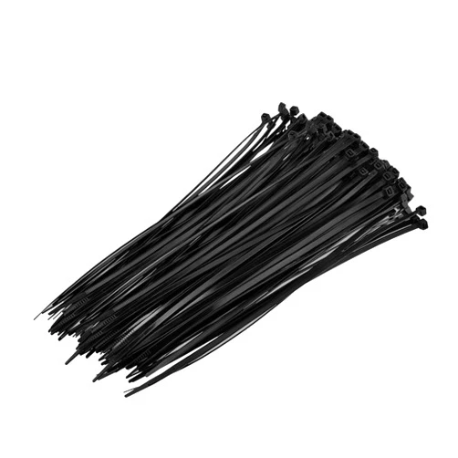 FOXIVO 12 Inch Cable Zip Ties Heavy Duty, 100 Pack Premium Plastic Wire Ties,50 Pounds Tensile Strength, Multi-Purpose Self-Locking Black Nylon Zip Ties for Indoor and Outdoor