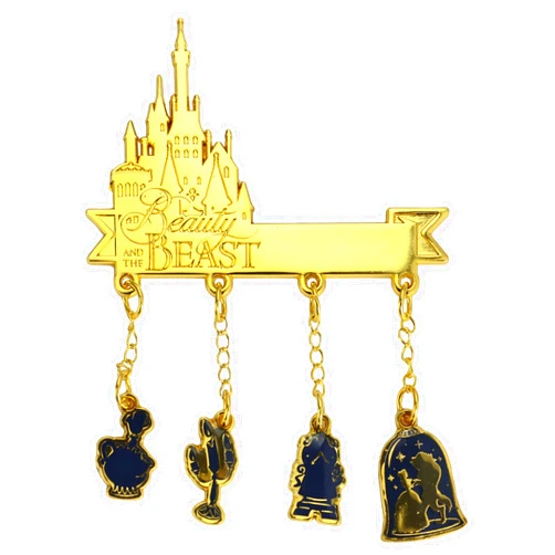 Bioworld Beauty and the Beast Castle Charm Lapel Pin