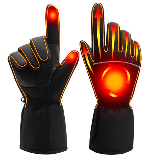 GEMSTONEGO Heated Gloves,Electric Heated Gloves for Men Women Winter Warm Heated Thermal Gloves,Waterproof Windproof Touchscreen Heated Gloves Hand Warmer for Hiking Skiing Outdoor Sports