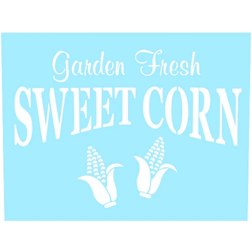 Stencils by Joanie Sweet Corn Garden Fresh Cob Farmhouse Market DIY Craft Signs