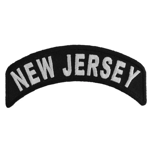 Ivamis Trading New Jersey Patch - 4x1.75 inch. Embroidered Iron on Patch