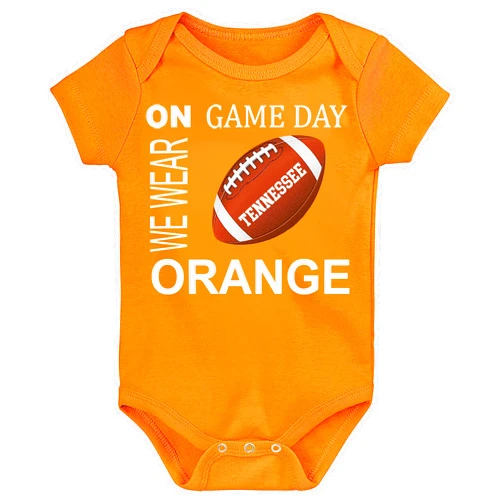 Future Tailgater Tennessee Football On Gameday Baby Bodysuit - Orange