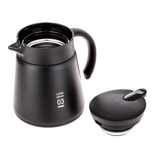 Hario V60 Insulated Metal Server, 800ml, Black