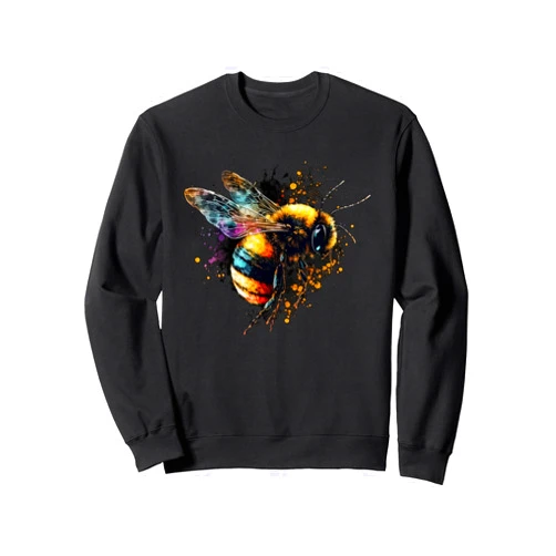 BuzzingBees Watercolor Bee Design for Beekeepers, Apiarists Lovers Sweatshirt