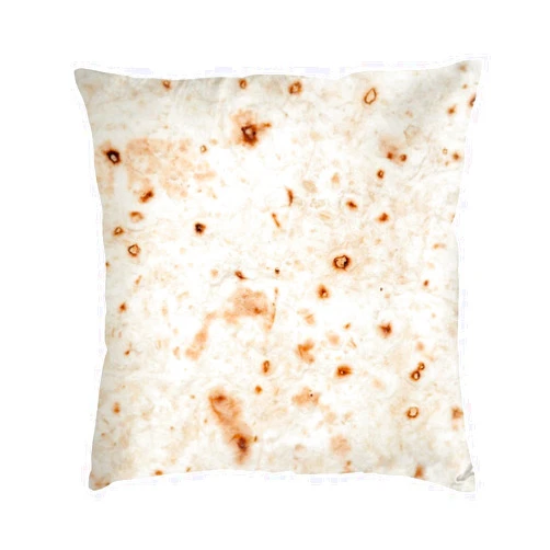 Kouga 3D Funny Realistic Food Burritos Tortilla Decorative Throw Pillow Covers Soft Velvet Throw Pillowcases Home Decor Living Room Cushion Cover for Bed Couch Car 18