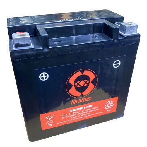 THROTTLEX AUX14-36 Month Warranty Auxiliary AGM 200 CCA Battery