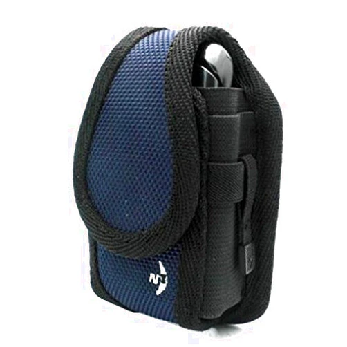 AccessoryChoice Blue Nite-Ize Rugged Cargo Side Case Cover Belt Clip Holster for Boost Mobile Sanyo Mirro SCP-3810 - Consumer Cellular Doro PhoneEasy 626 - Cricket HTC Desire C