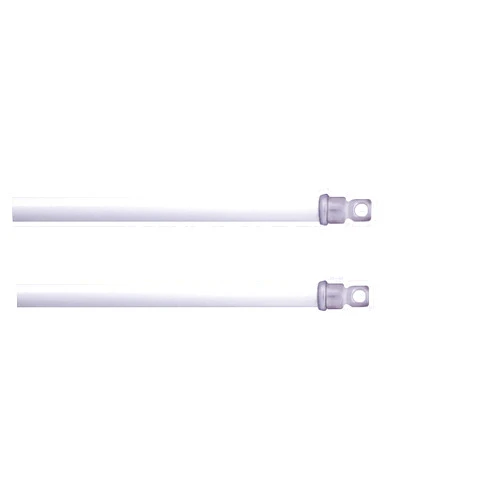 Interior Living 21-38 in. Adjustable Petite Swivel Sash Rod, 2-Pack, 5/16 in. Diameter, White