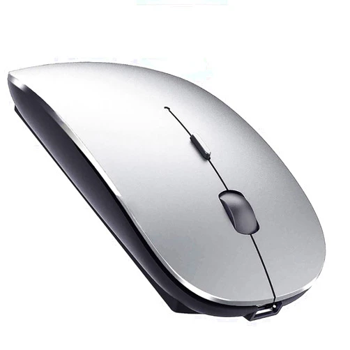 PEIBO Bluetooth 5.2 Wireless Dual-Mode Mouse, Gray Black, 2022 Model