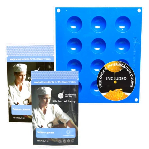 Modernist Pantry Reverse Spherification Kit [Molecular Gastronomy] ⊘ Non-GMO ❤ Gluten-Free ☮ Vegan ✡ OU Kosher Certified Ingredients